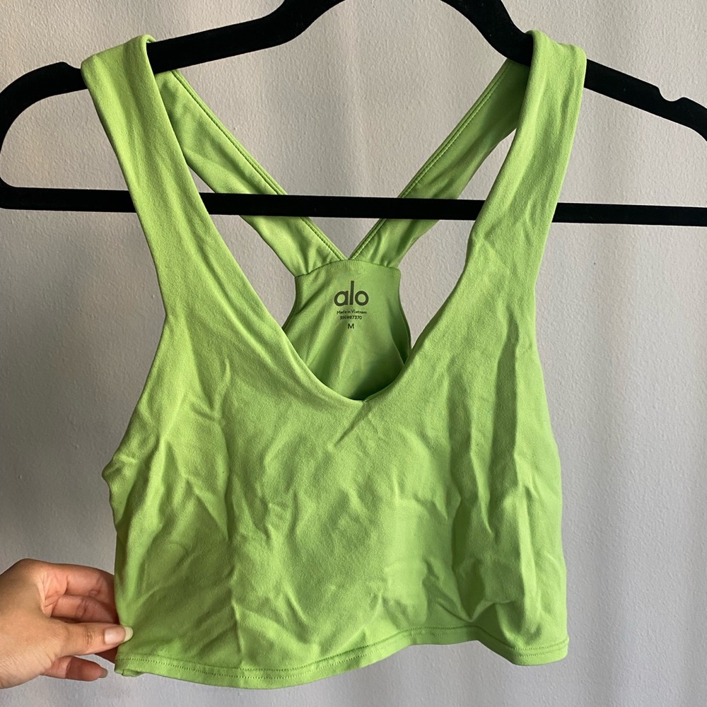 ALO Yoga Lime Green Workout Top